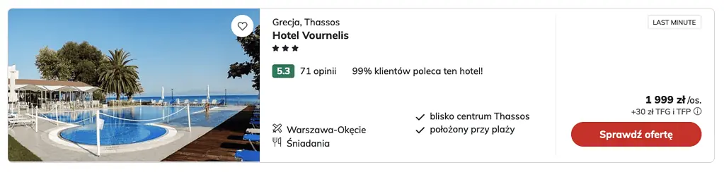 thassos hotel vournelis tanio
