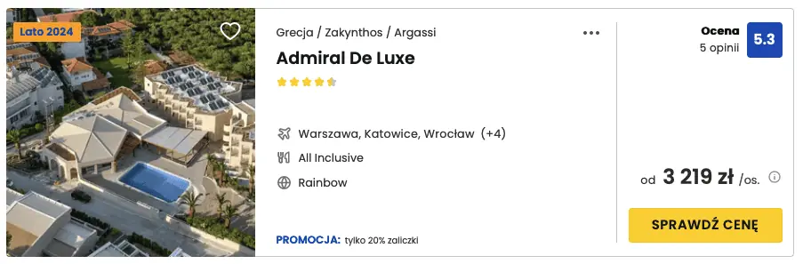 admiral de luxe zakyntos opinie