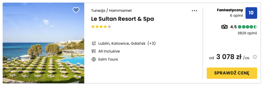 tunezja le sultan last minute